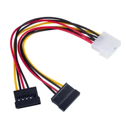 Molex - 2x SATA kabel Akyga AK-CA-16 Napajalni kabel HDD SSD disk 15 cm