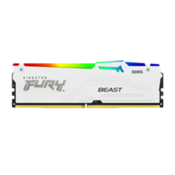 KINGSTON DDR5 32GB (2x16GB) 6000MHz CL40 DIMM FURY Beast White RGB XMP KF560C40BWAK2-32