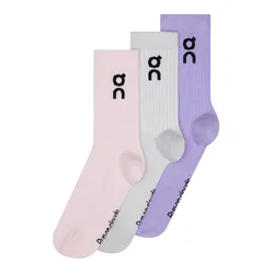 Nogavice On  Logo Sock High 3P Orchid/Bloom  S