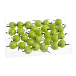 shumee jabolka na žici, mat, 2 cm, 30 kosov | 7CAN7029