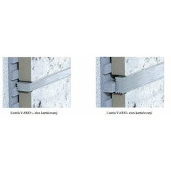 Nosilec za ploščice, brušeni aluminij, (d) 100 cm, 9 x 5 mm - 24 - Aluminij - Sapho - 100x0,9x0,5cm