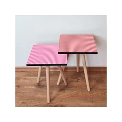 Hanah Home Sklapajući Stočić 2 Komada 2SHP476 - Pink