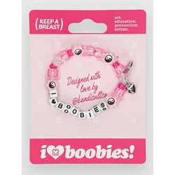 Keep a Breast I Love Boobies Kandi Jewellery haute