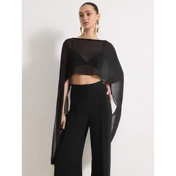 Trendyol Milla ženska bluza Tprss26Bz00055, Crna