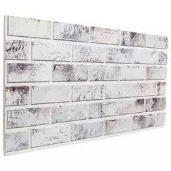 Zidne panele 10 pcs Svijetlo siva i crna 100 x 50 cm EPS pjena