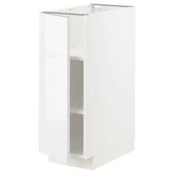 METOD Podni element s policama, bela/Ringhult bela, 30x60 cm