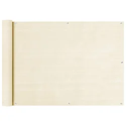 Balkonski zastor krem 75 x 400 cm HDPE