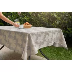Stolnjak Delux 150x160cm Cvet - Siva boja ( VLK000344-deluxcvetsivaboja )