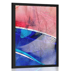 Plakat abstrakcija oblik - 30x45 silver