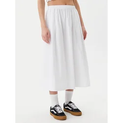Vans Midi krilo Francesca VN000M9R Bela Regular Fit