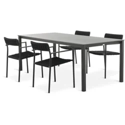LANGET D207 sto + 4 TRILLEVALLEN stolice crna