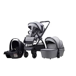 La Mama Kolica za bebe 3u1 Trio, Siva