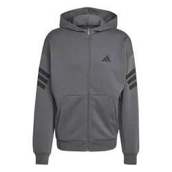 Adidas Muški duks sa rajsferšlusom M Fi 3S Fz KD5232, Sivi