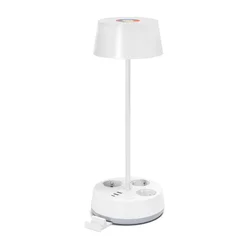 Aigostar-LED RGBW prigušiva stona lampa sa utičnicama i USB priključkom LED/4,6W/230V bela