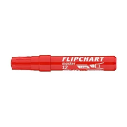 Marker za flipchart, 1-4 mm, poševna konica, ICO Artip 12, rdeč