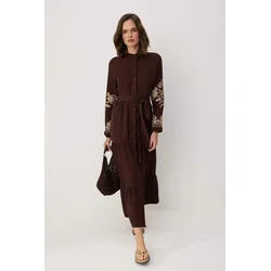 Trendyol Modest Ženska haljina Tctss25Eb00116, Smeđa