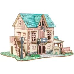 3d drvena slagalica - RETRO HOTEL