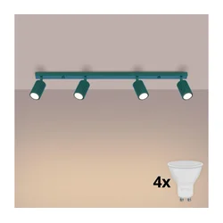 Brilagi - LED spot svetiljka CRESTO 4xGU10/10W/230V tirkizna