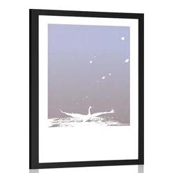 Plakat s paspartujem labodja zgodba - 20x30 no frame