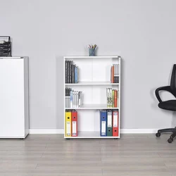 Hanah Home Polica za knjige Rkt-330-Dd-1, 72x109x34 cm, Bela