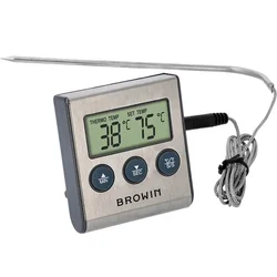 Browin Elektronski termometer za živila s sondo 0–250 °C, 1 m