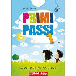 PRIMI PASSI 1 - ilustrirane kartice uz udžbenik  za učenje talijanskog jezika u predškolskoj dobi - Sanja Vičević