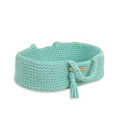 shumee Nosilec za punčke Moses Basket boho bombaž - mint