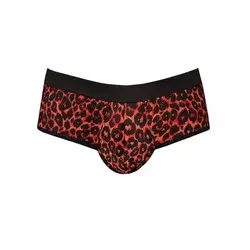 Muške sexy bikini gaće Tribal Jock, Crveno-crne