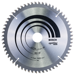 BOSCH List kružne testere Optiline Wood 216 x 30 x 2.0 mm. 60