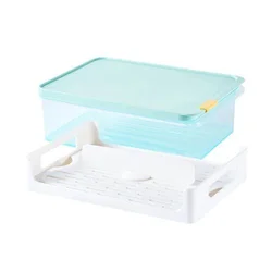 LocknLock Posuda za zamrzavanje Freezer fit sa separatorom, 3.5 L, Plava