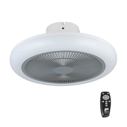 Eglo 35138 - LED prigušiva plafonski ventilator KOSTRENA LED/25,5W/230V siva +daljinski upravljač