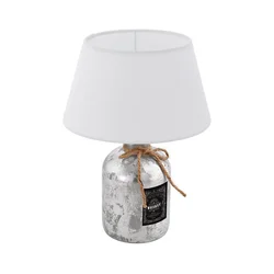 Eglo 202115 - Stona lampa MOJADA 1xE27/40W/230V bela
