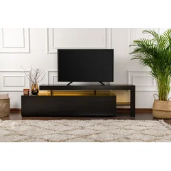 Hanah Home TV komoda Beliz, 192 cm, Crna