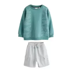 Baker by Ted Baker Komplet svetlo siva/smaragd/bela