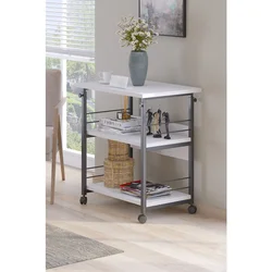 Hanah Home višenamenska polica Dh Hutch, 60 cm, bela