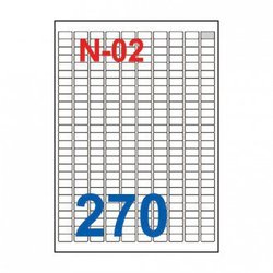 Etikete za laserske i ink-jet pisaee Nano, N-02, 17,8x10 mm, 100/1