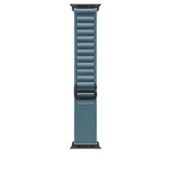 49mm Light Blue Alpine Loop - Medium - Black Titanium Finish