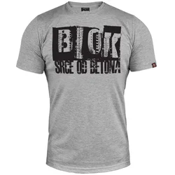011Shop Muška majica kratkih rukava Blok - Srce od betona, Tamnosiva