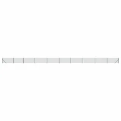 Vidaxl Mrežna ograja s prirobnico zelena 1,1x25 m