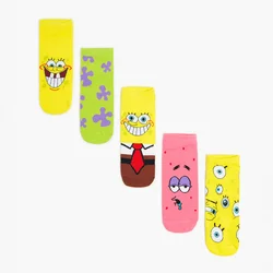 Cropp - Pakovanje od 5 para čarapa s dezenom SpongeBob SquarePants - žuto