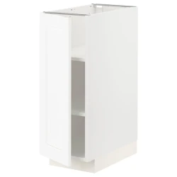 METOD Podni element s policama, bela Enköping/bela im. drveta, 30x60 cm
