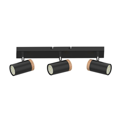 Reflektor LAGOS 3xGU10/15W/230V črna/rjava