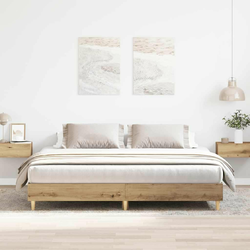 Okvir kreveta bez madraca boja hrasta artisan 180x200 cm
