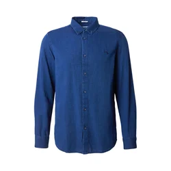 WRANGLER Srajca OXFORD SHIRT modra
