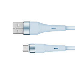 shumee USB - microUSB kabel 1 m silikonsko moder Kruger & Matz Basic