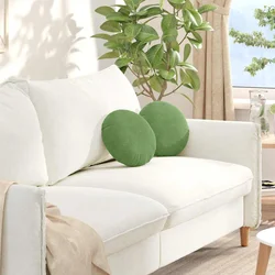 Jastučići za sjedenje 2 pcs Svijetlo zelena O30 x 13 cm Baršun