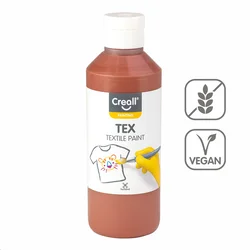 Barva za tekstil Creall Tex 250 ml - rjava