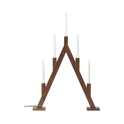 Markslöjd 706471 - Božićni svećnjak BJURFORS 5xE10/3W/230V borovina/braon