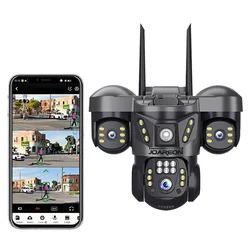 Kamera za video nadzor 2, WiFi, PTZ + bullet, 3 objektiva, 3 ekrana, 6MP (2MP+2MP+2MP)
