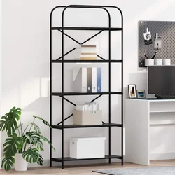 Polica Crni hrast 80 x 30 x 183 cm Konstruirano drvo